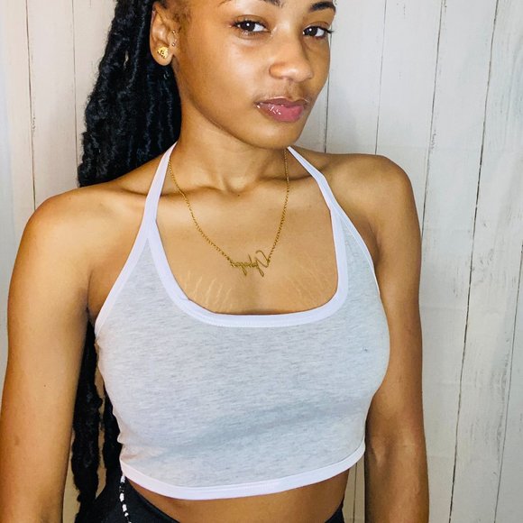 Yellow Halter Top - Picture 8 of 8